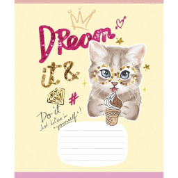 Тетрадь ученическая "I love you" Школярик 012-3295L-5 в линию, 12 листов