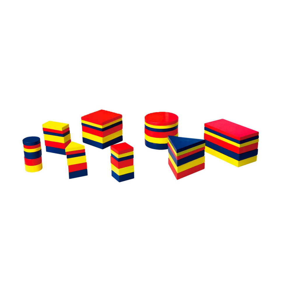 Навчальний набір Логічні блоки Дьєнеша Viga Toys 56164U, 48 деталей