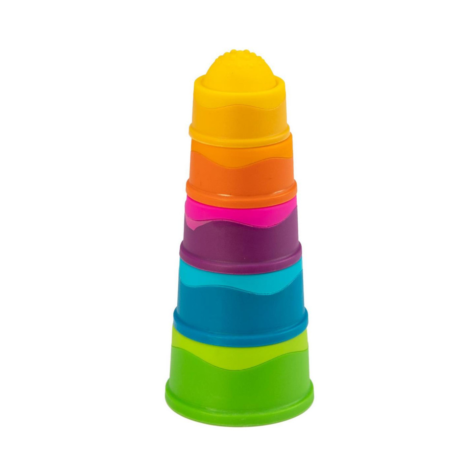 Пірамідка тактильна Чашки Fat Brain Toys F293ML dimpl stack