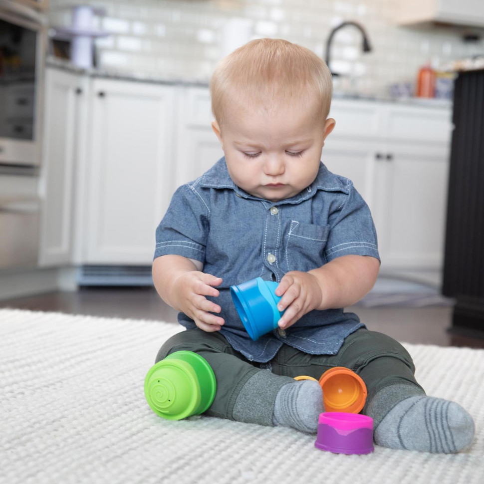 Пірамідка тактильна Чашки Fat Brain Toys F293ML dimpl stack
