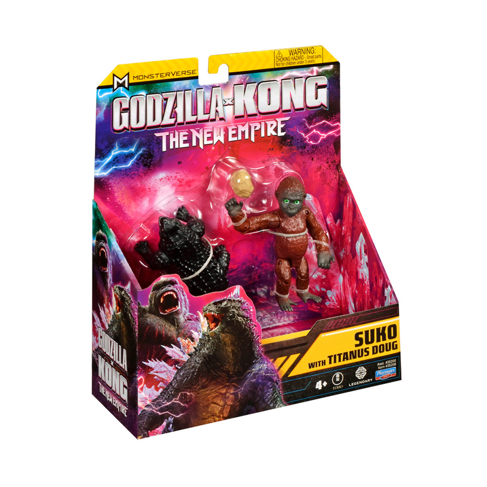 Набір фігурок Зуко із Дагом Godzilla vs. Kong 35208 рухомі частини тіла