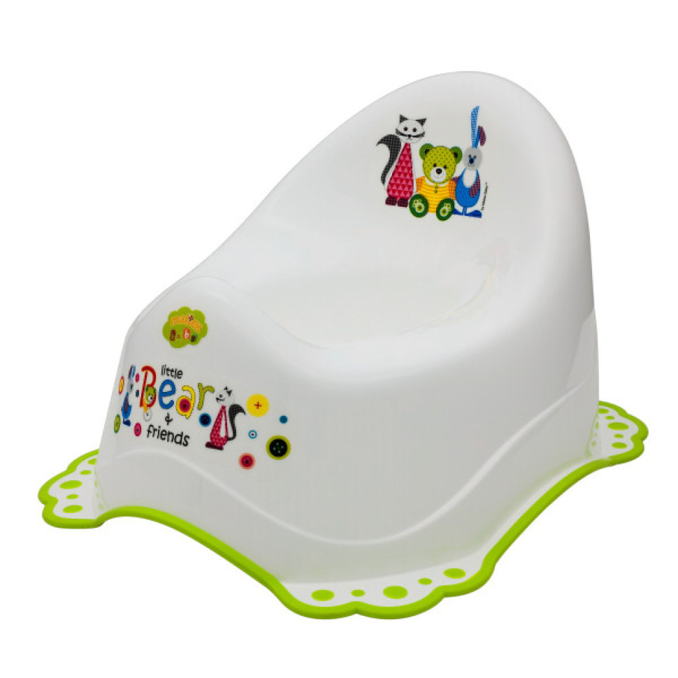 Горщик дитячий Bear&Friends 2K Maltex 5313_50 white-green