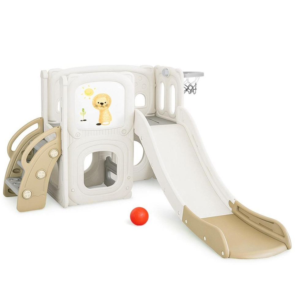 Дитячий ігровий комплекс Tower Mealux KD-B013 White/Brown левеня