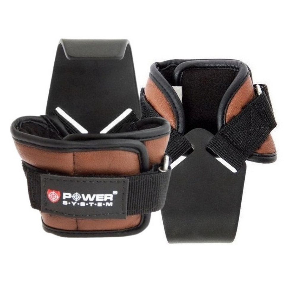 Гаки для тяги на зап'ястя Hooks Power System PS-3300_XL_Brown, XL