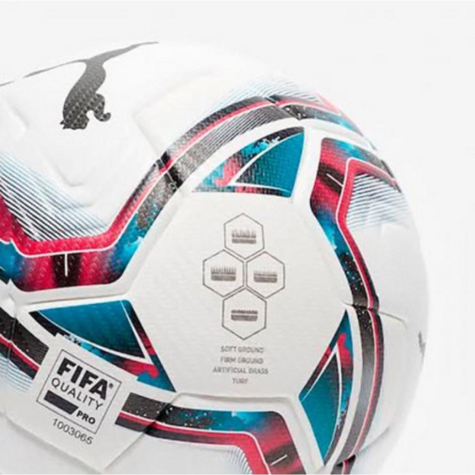 М'яч футбольний team FINAL 21.1 FIFA Quality Pro Ball Puma 083236-01 білий, синій, червоний № 5