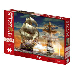 Пазл класичний "Морські баталії" Danko Toys C380-06-08, 380 елементів