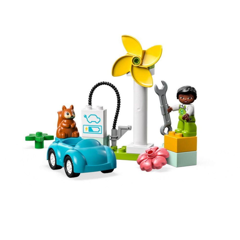 Конструктор Ветровая турбина и электромобиль LEGO 10985, 16 деталей