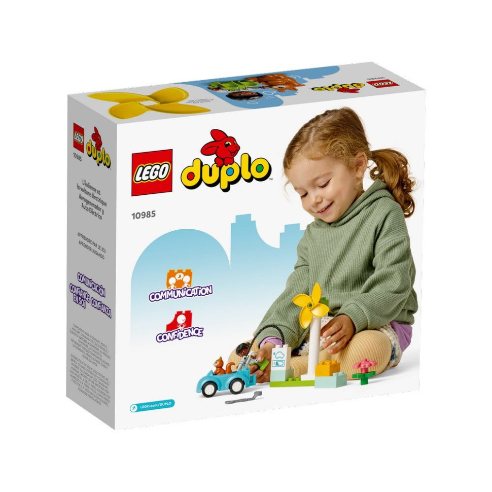 Конструктор Ветровая турбина и электромобиль LEGO 10985, 16 деталей