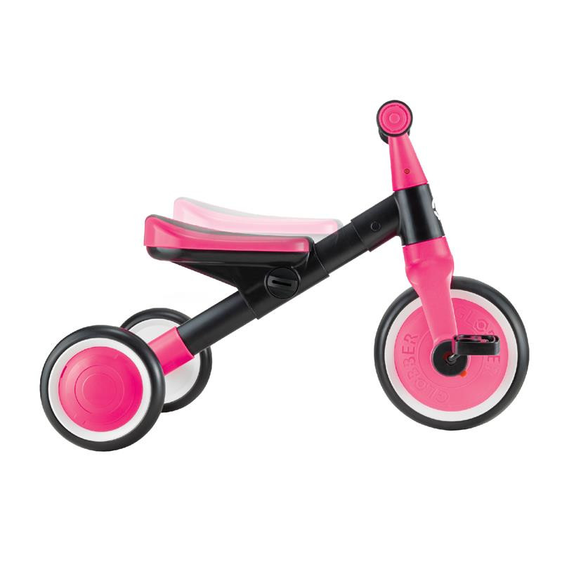 Велосипед детский LEARNING TRIKE 2в1 GLOBBER 735-110 фуксия, до 20кг, 3 колеса