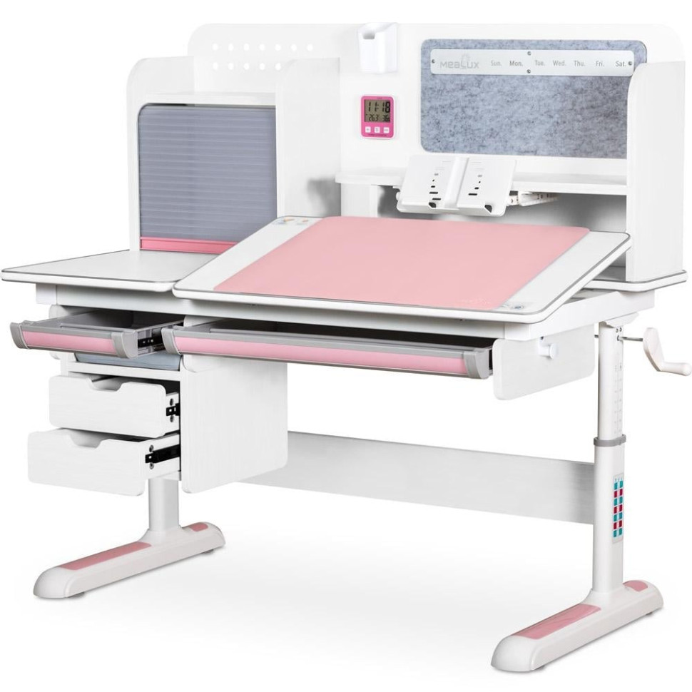 Детская парта Winnipeg Multicolor Plus WG Mealux BD-630 WG + PN с тумбой
