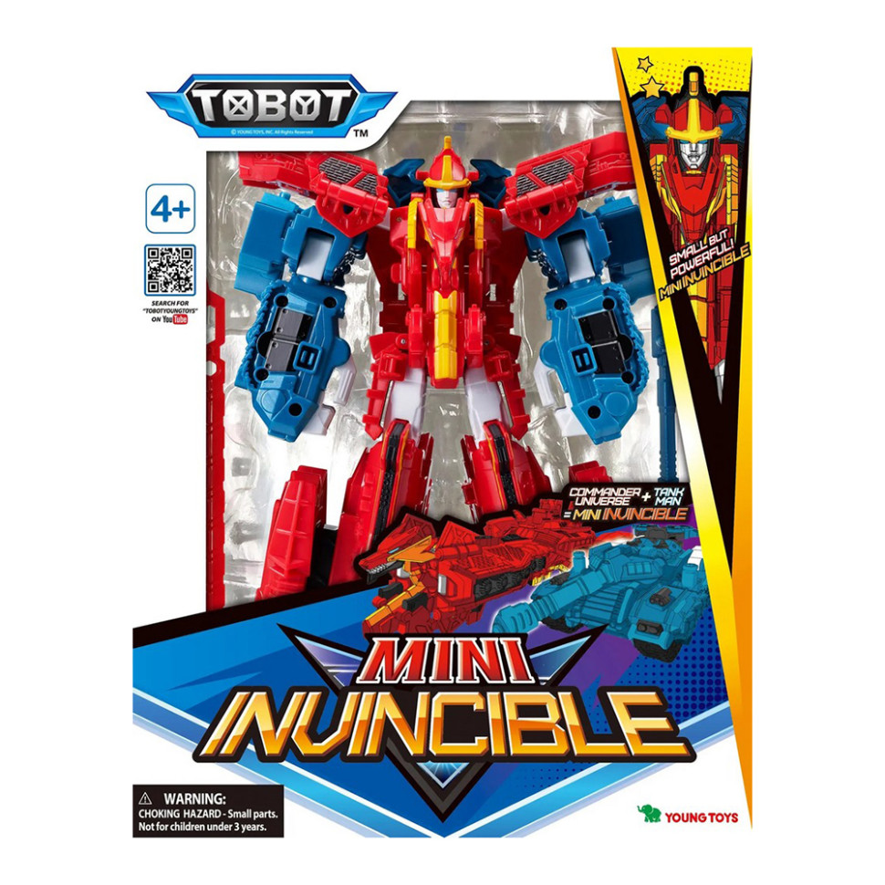 Игрушка-трансформер Детективы Галактики мини Инвинсебл TOBOT 301100TT