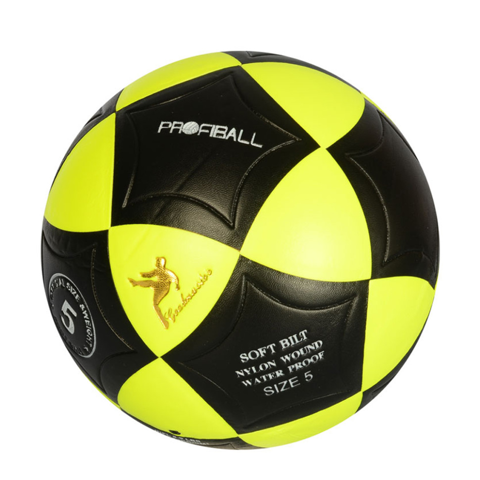 М'яч футбольний Bambi MS 1771(Yellow) розмір 5, ПВХ, ламінований, 390-410 г