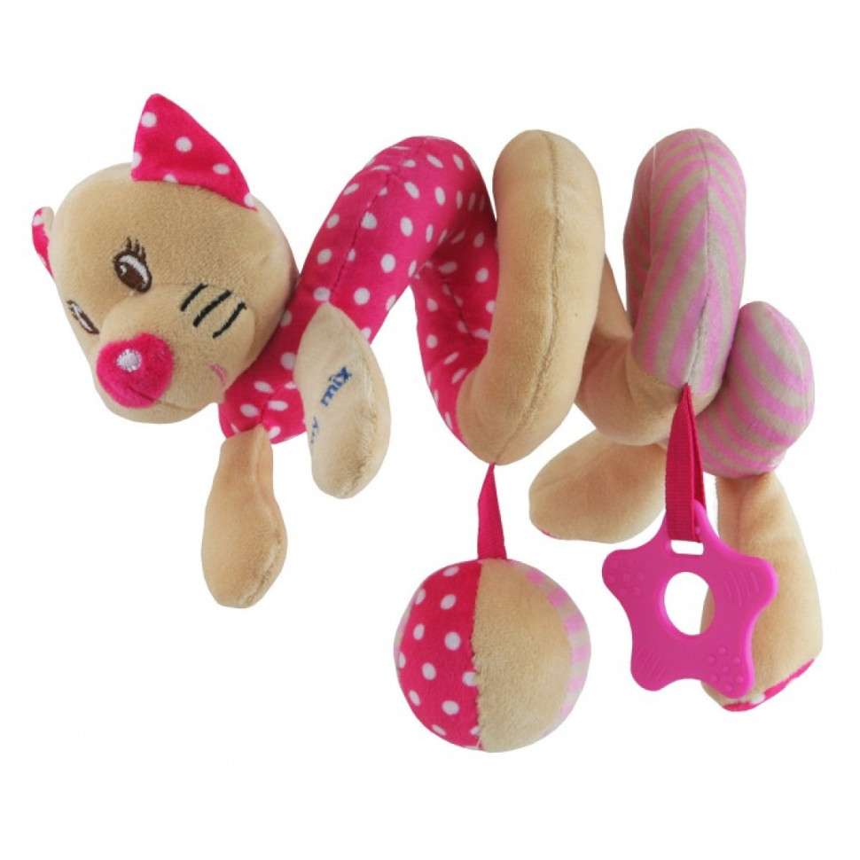 Дитяча плюшева спіраль Котик Baby Mix STK-17519C 50 см