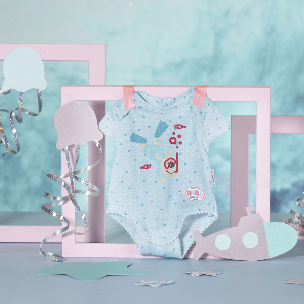 Одяг для ляльки Боді S2 BABY BORN 830130-2 S2 блакитне