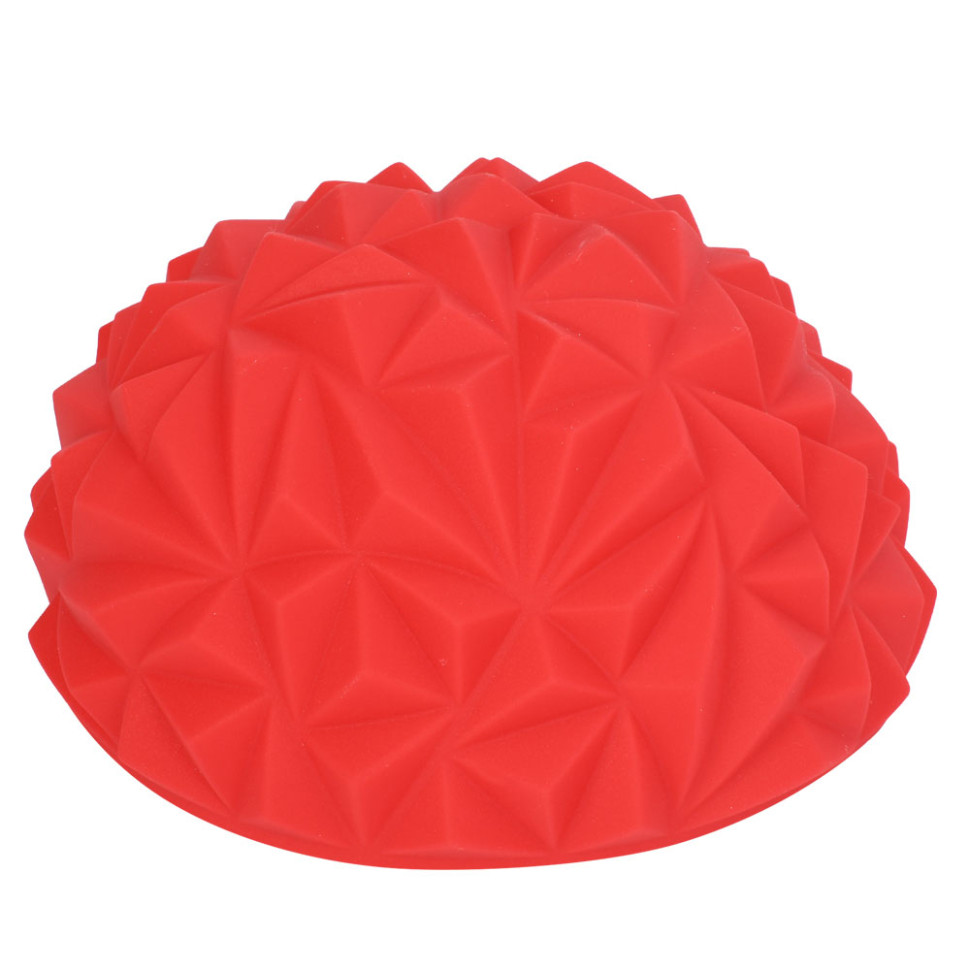 Полусфера массажная балансировочная Bambi MS 4959(Red) текстурная поверхность, 16,5х7 см