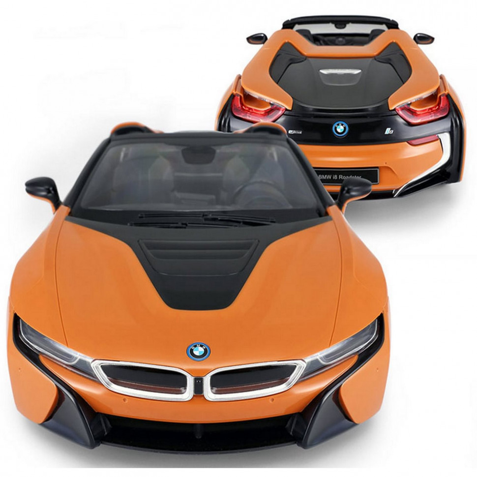 Машинка на пульті радіокерування BMW i8 Roadster Rastar 95560(Orange) помаранчевий, 1:14