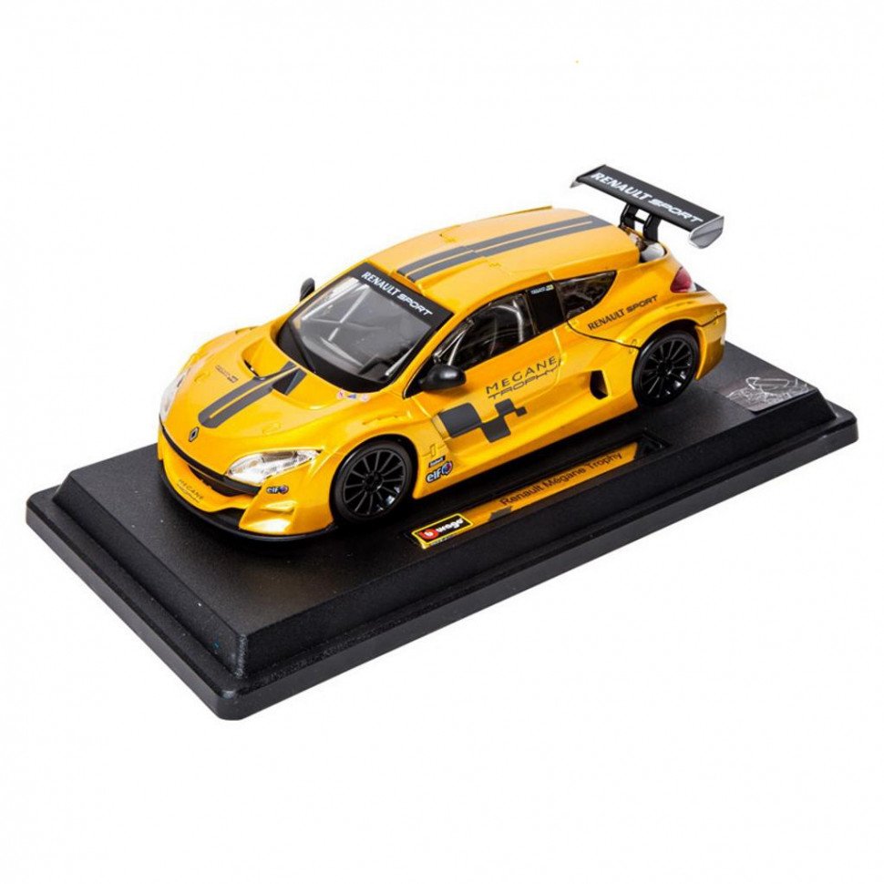 Автомодель - RENAULT MEGANE TROPHY (желтый металлик, 1:24) 18-22115