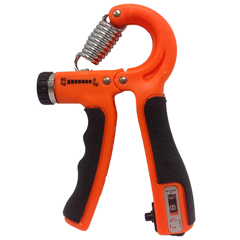 Эспандер кистевой со счетчиком Bambi MS 4122-2(Orange), нагрузка 5-60 кг