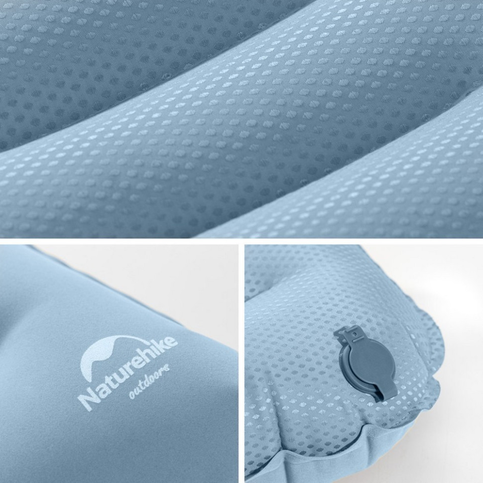 Подушка надувна NH21ZT002 Naturehike 6927595774397, блакитний