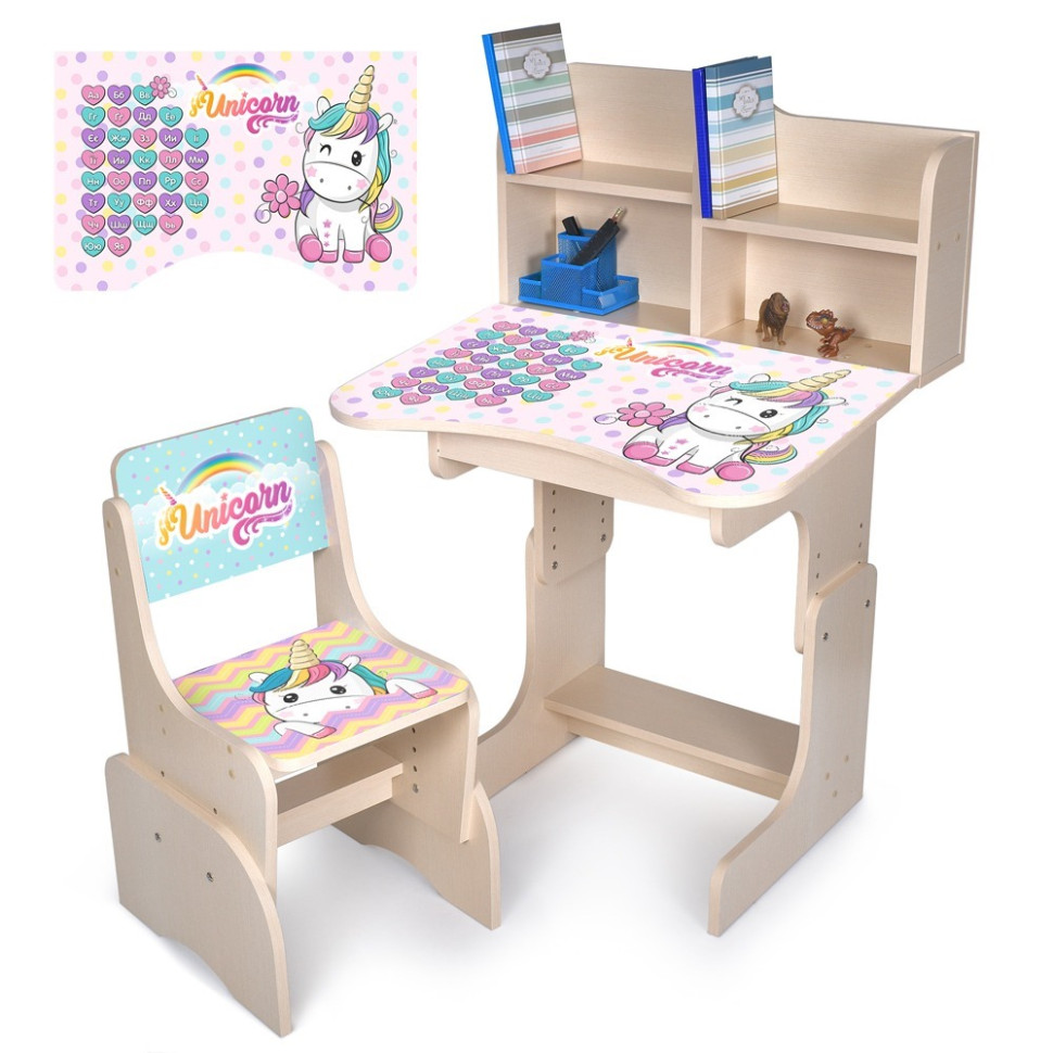 Дитяча Парта Bambi N 2071-9-2 дерево, зі стільчиком