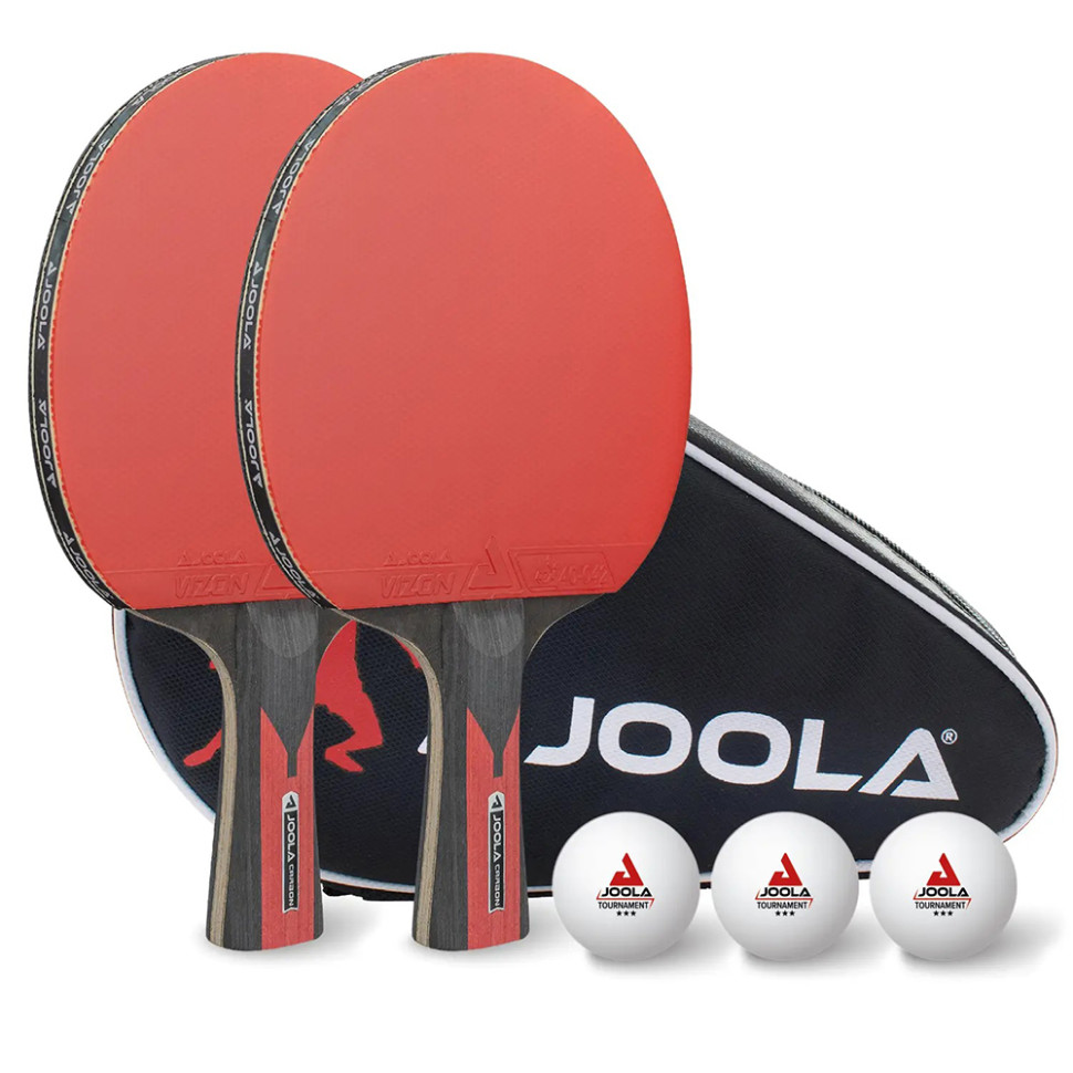 Ракетка для настольного тенниса TT-SET DUO Carbon Joola jset6, 2 ракетки + 3 мяча