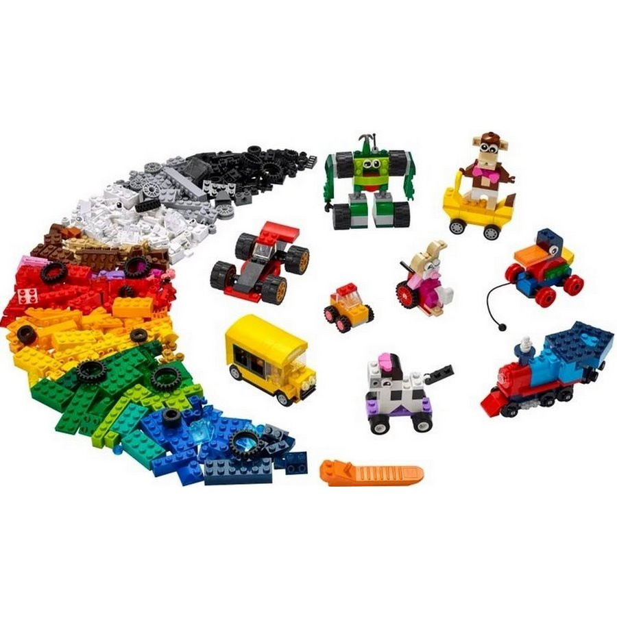 Конструктор LEGO Classic Кубики и колёса 11014