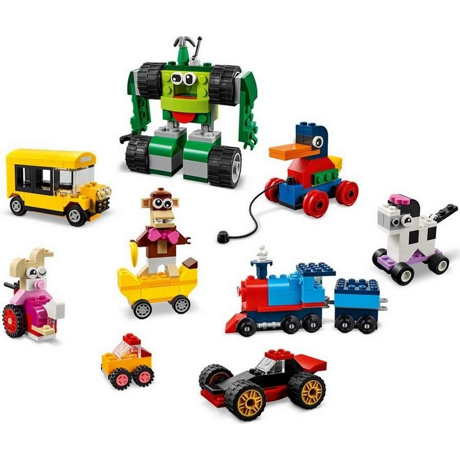 Конструктор LEGO Classic Кубики и колёса 11014