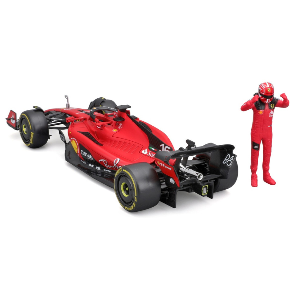 Автомодель с фигуркой FERRARI SF-23 Bburago 18-26809 масштаб 1:24
