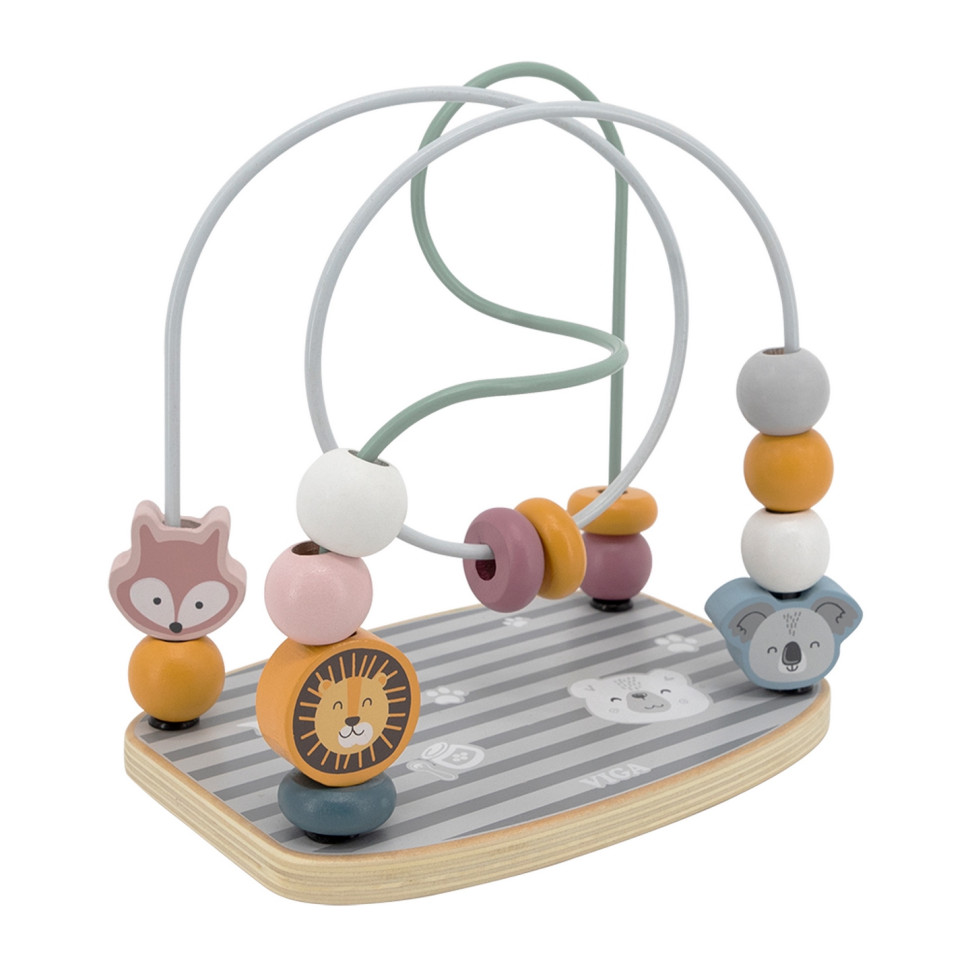 Розвиваючий лабіринт Намистини Viga Toys PolarB 44020 дерев'яний