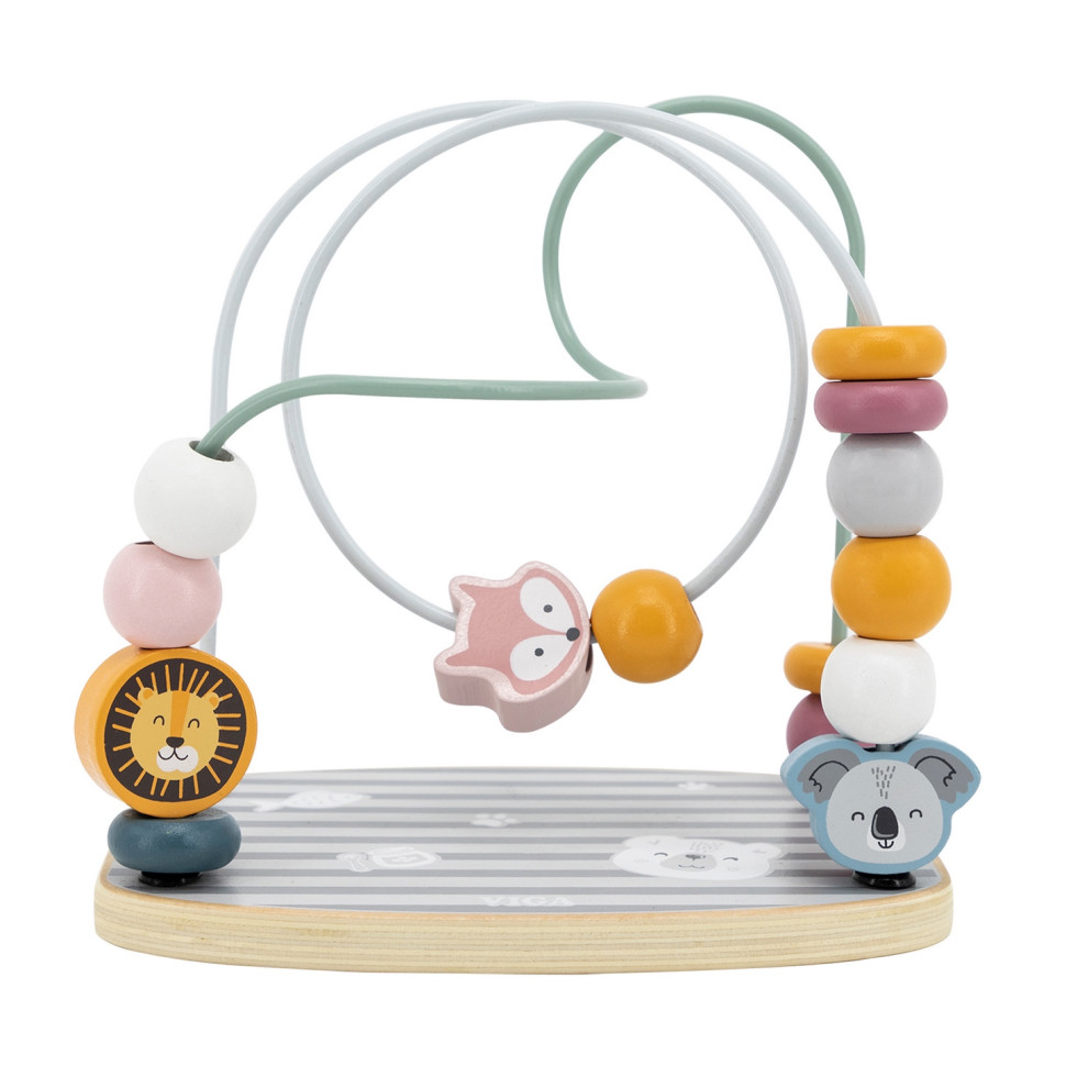 Розвиваючий лабіринт Намистини Viga Toys PolarB 44020 дерев'яний