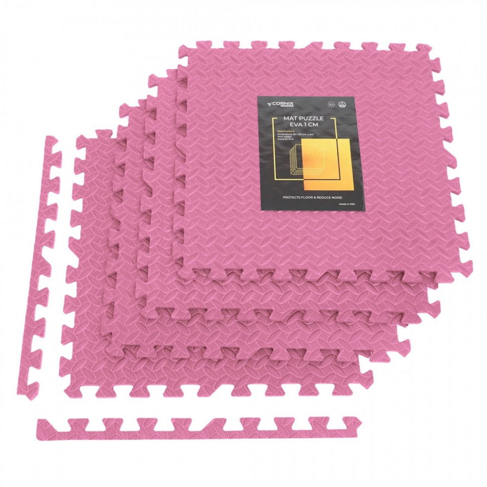 Мат-пазл (ласточкин хвост) Mat Puzzle Cornix XR-0230 EVA 120 x 120 x 1 cм, Pink