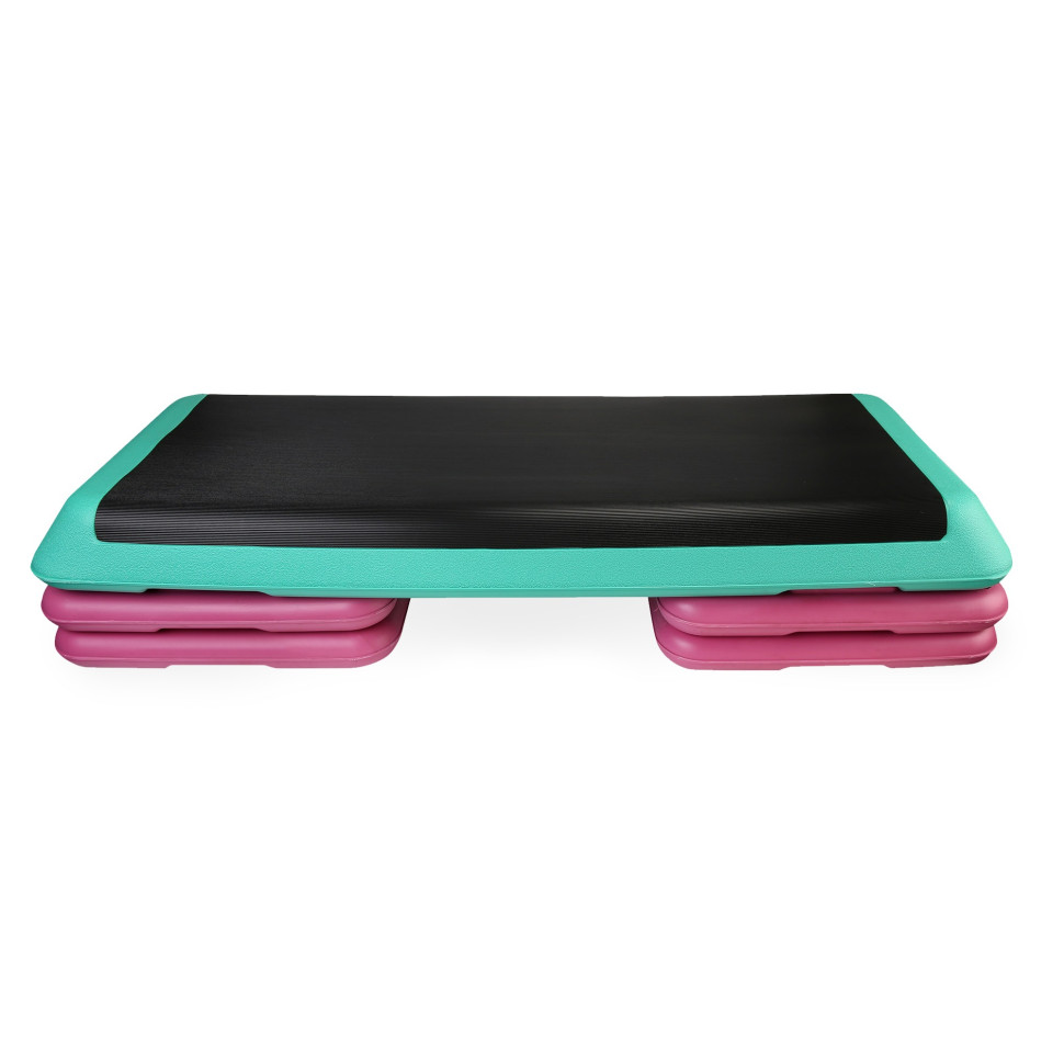 Степ-платформа 3-ступенева Pro Cornix XR-0402 Violet/Turquoise/Black 109 х 41 х 10-20 см 