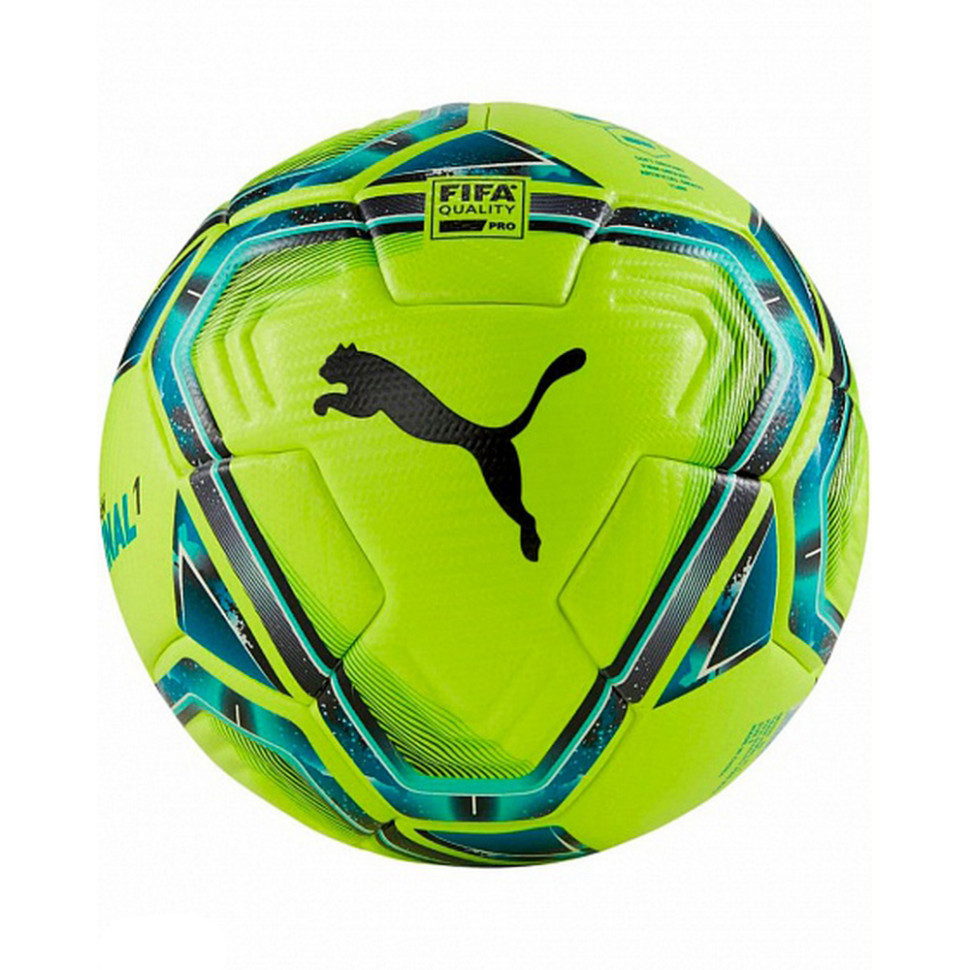 М'яч футбольний team FINAL 21.1 FIFA Quality Pro Ball Puma 083236-03 салатовий, чорний, № 5