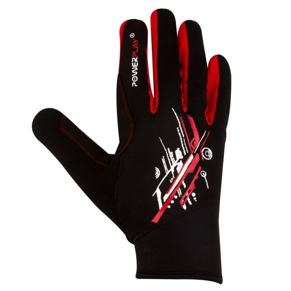 Рукавички для бігу 6607 PowerPlay PP_6607_XL_Red/Black, Чорно-Червоні, XL