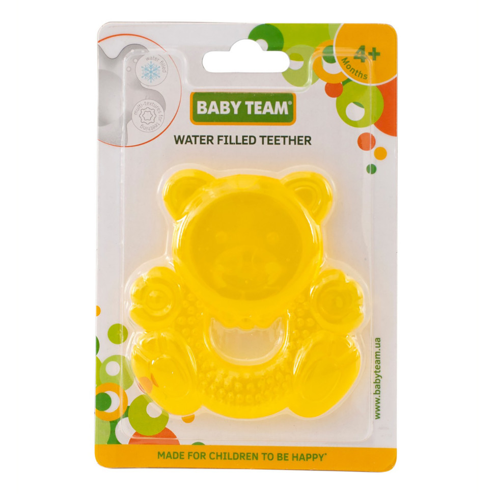 Прорізувач з водою Baby Team 4004_ведмедик жовтий
