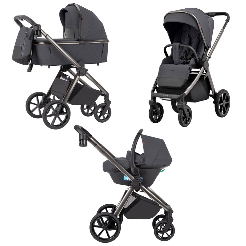 Коляска универсальная 3 в 1 Omega CRL-6535 CARRELLO CRL-6535 Excellent Grey