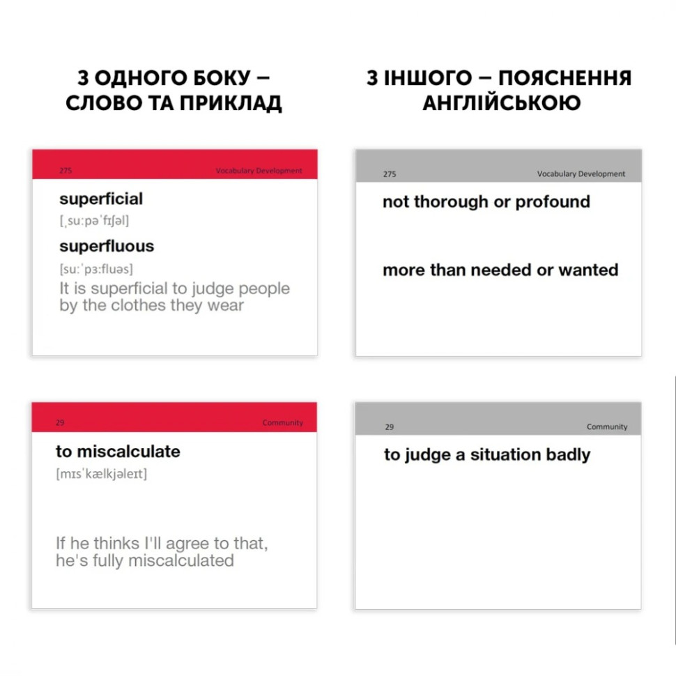 Карточки для изучения английского языка 