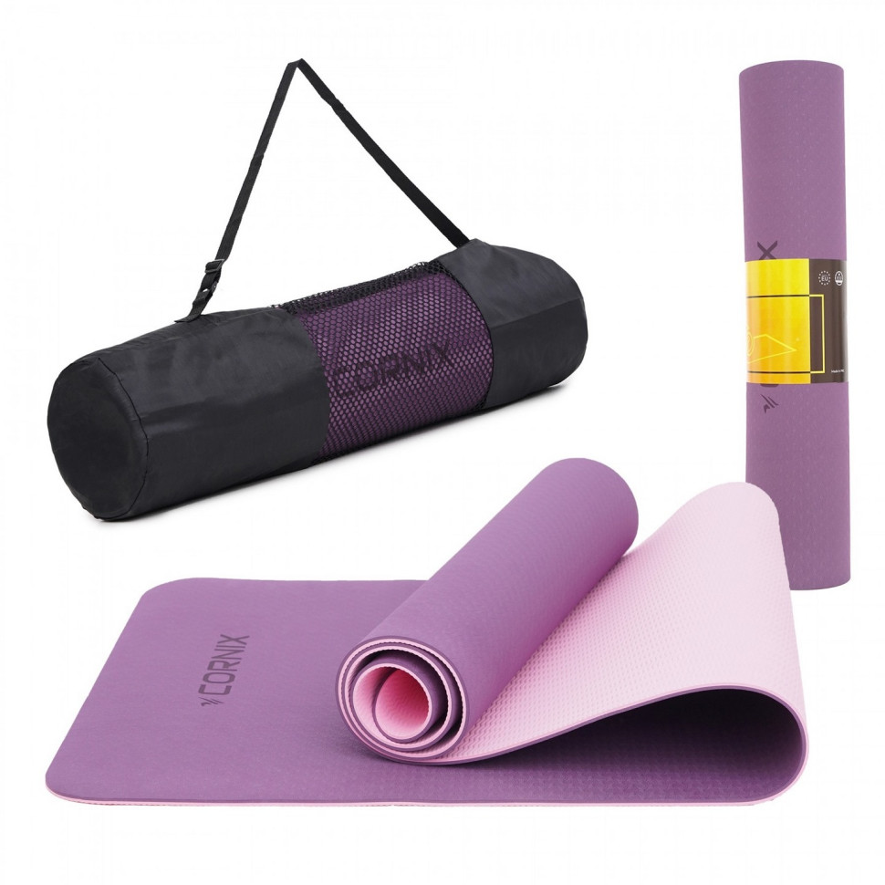 Килимок спортивний Cornix XR-0007, 183 x 61 x 0.6 см, Plum/Rose