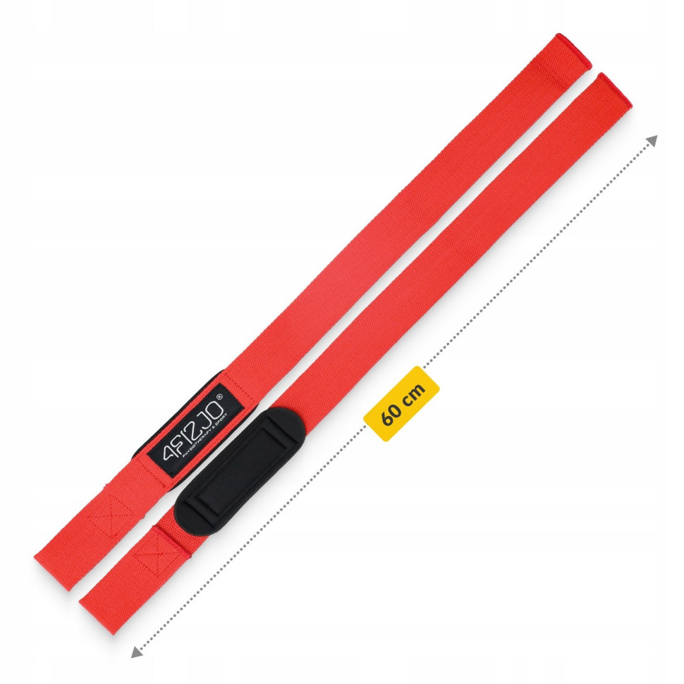 Лямки для становой тяги Deadlift Straps 4FIZJO P-5905973402286 Red