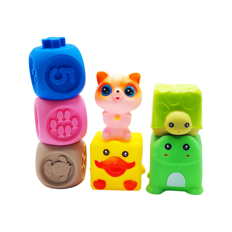 Игрушка для купания Bambi SCA97-2C животные и фигуры 7шт