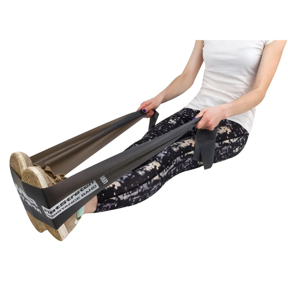 Лента-эспандер Flat Stretch Band Level 3 Power System PS-4123_Black