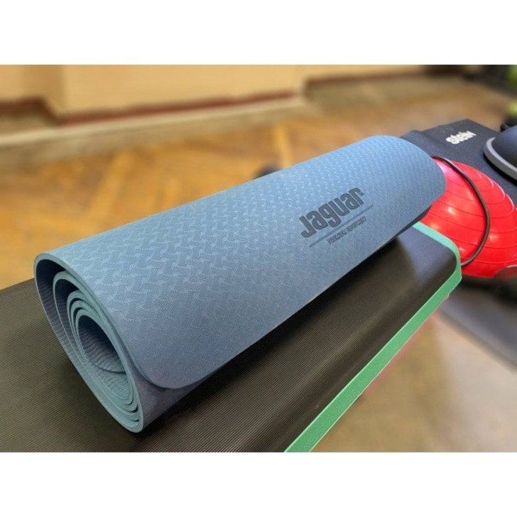 Йогамат Jaguar Fitness 131613FS, голубой