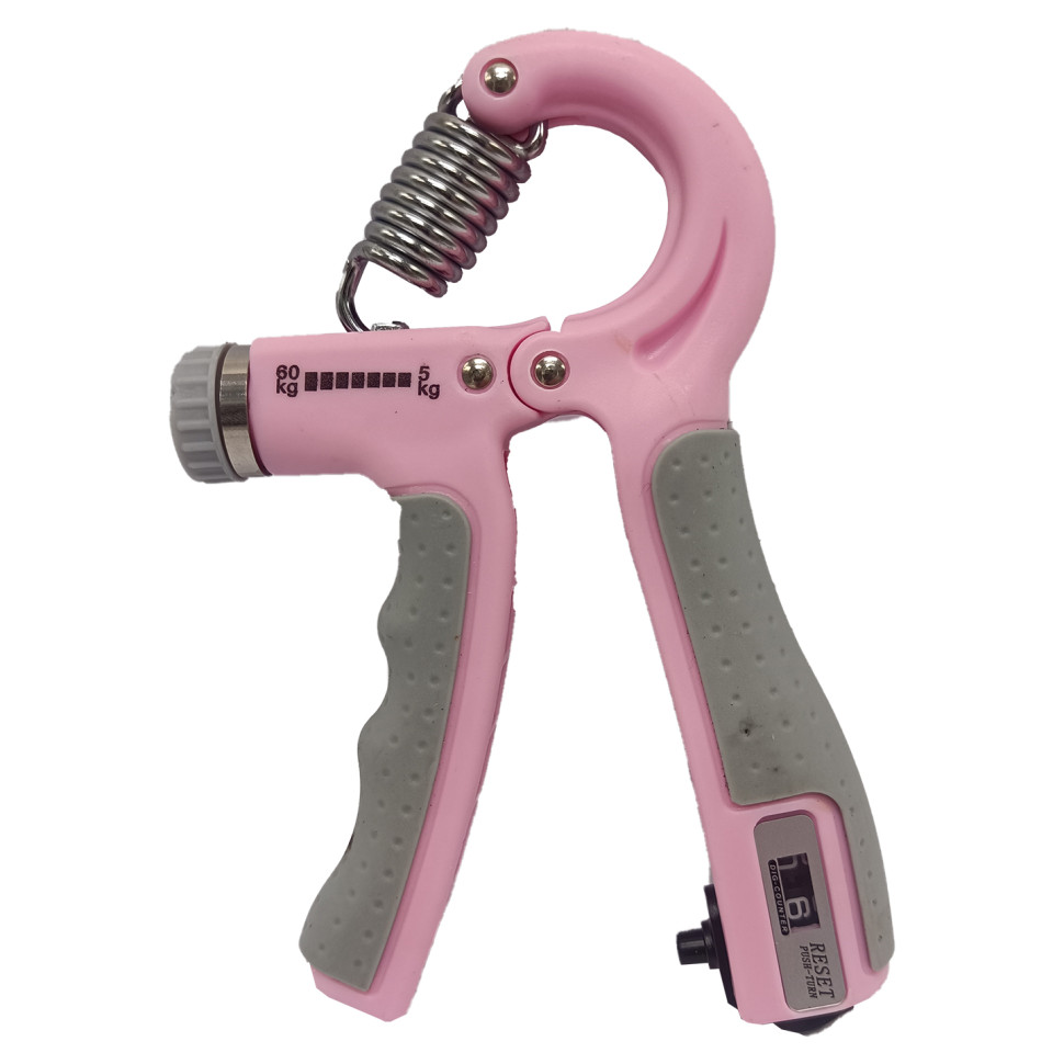 Эспандер кистевой со счетчиком Bambi MS 4122-2(Pink), нагрузка 5-60 кг