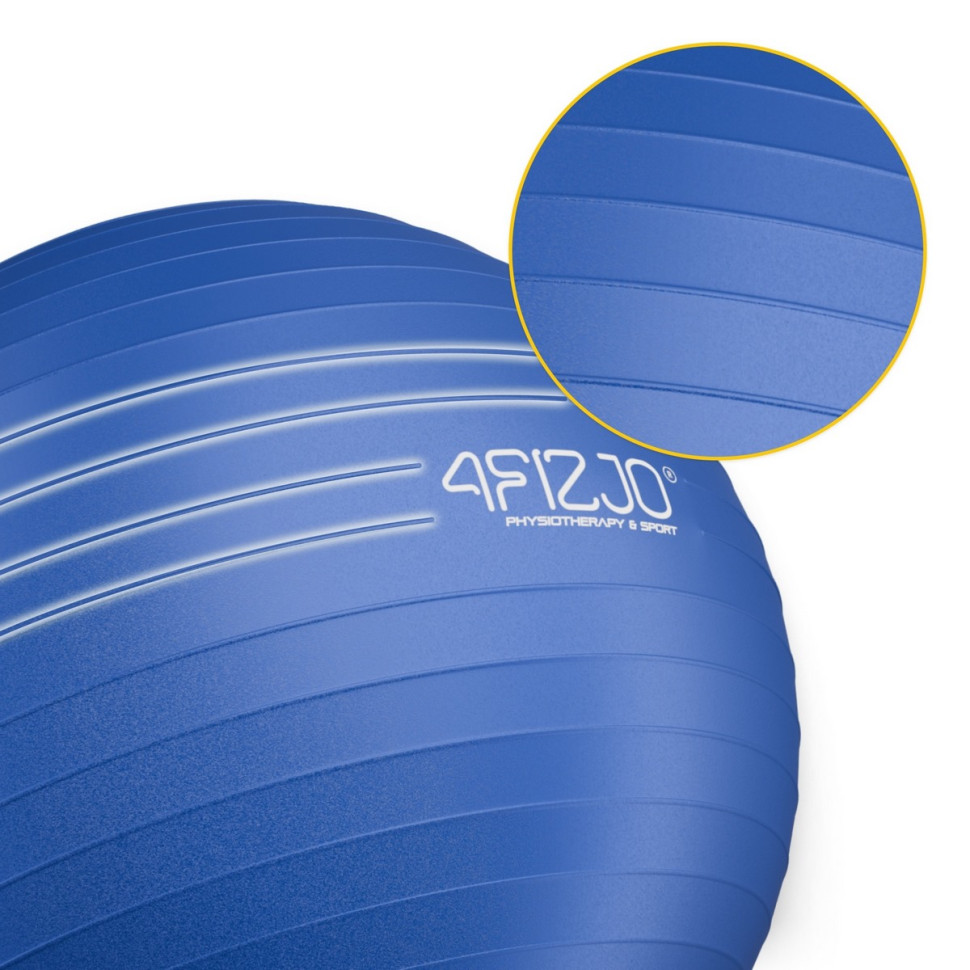 М'яч для фітнесу фітбол 4FIZJO P-5907739316400, 85 см, Blue