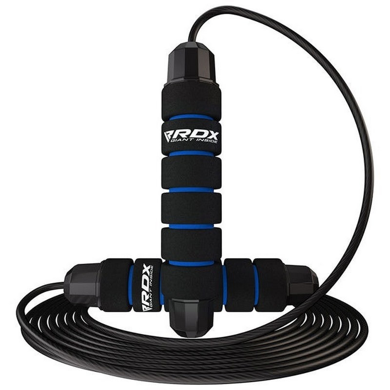 Скакалка швидкісна SKIPPING ROPE STEEL COATED CABLE W1 RDX Inc Limited SRF-W1U-10.3FT, Blue