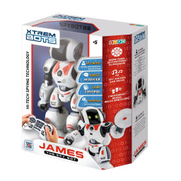 Радиоуправляемый Робот-шпион Джеймс STEM BlueRocket XT3803084 с музыкой