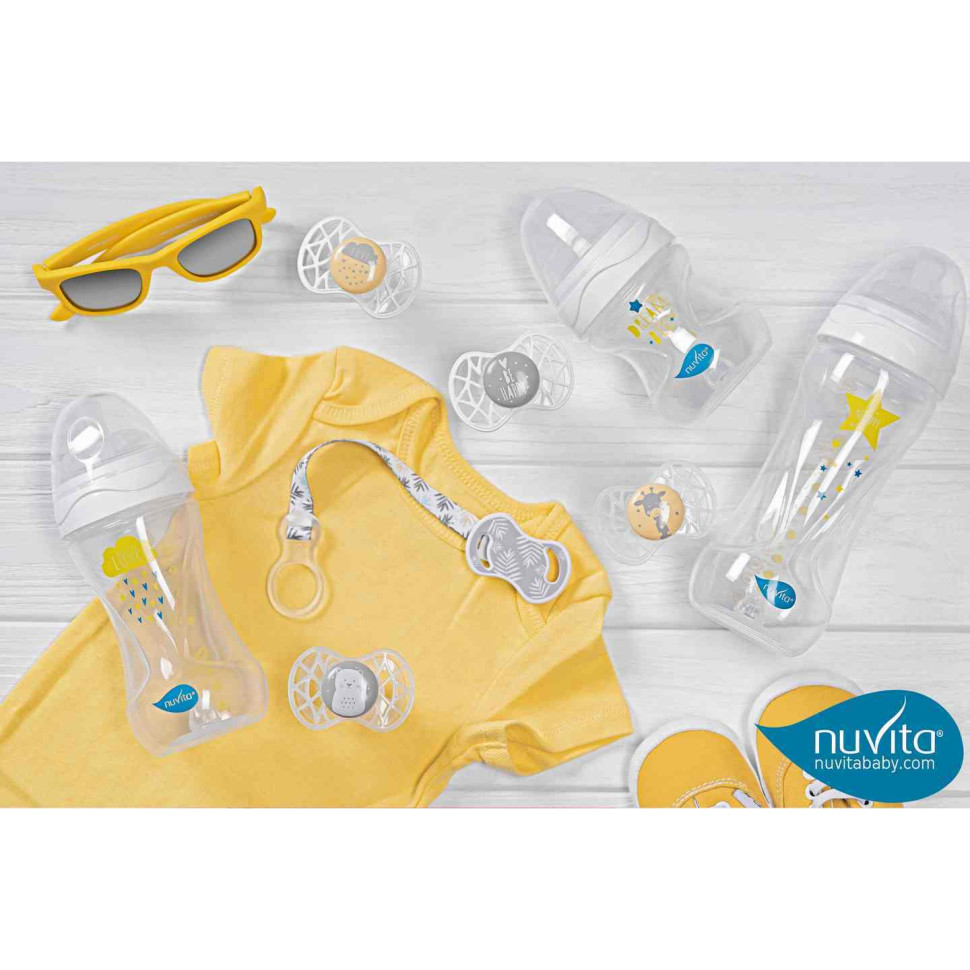 Дитяча пляшечка Nuvita 6031 Mimic Collection 250мл 3+ Антиколікова біла NV6031BIANCO