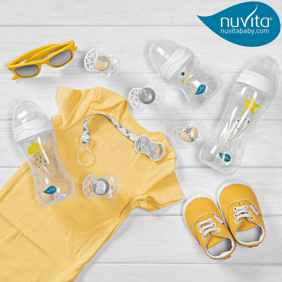 Дитяча пляшечка Nuvita 6031 Mimic Collection 250мл 3+ Антиколікова біла NV6031BIANCO