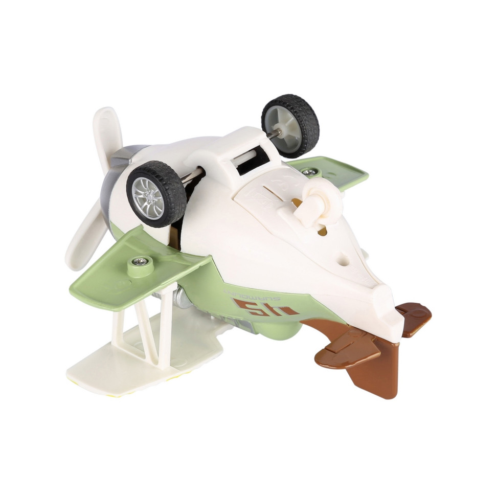 Літак металевий інерційний Same Toy Aircraft зелений SY8016AUt-2