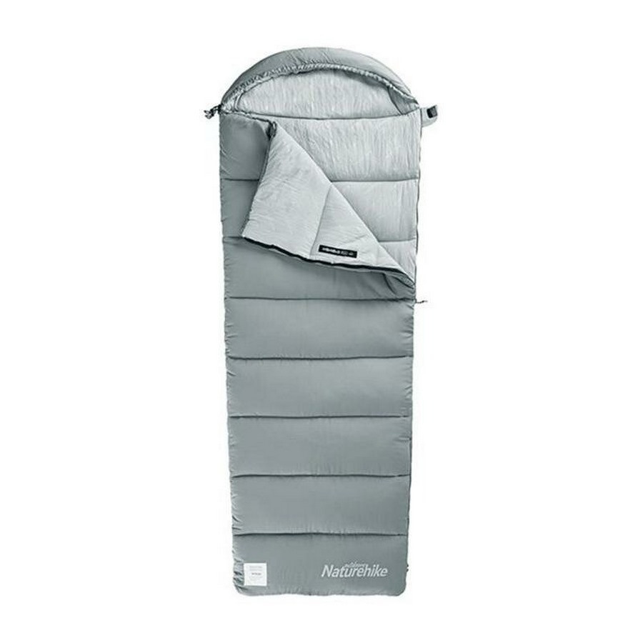 Спальник с капюшоном M400 NH20MSD02 Naturehike 6927595702390 (1°C), левый, серый